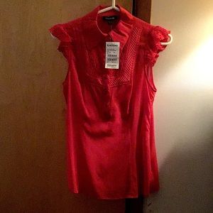 Bebe sheer shirt/blouse